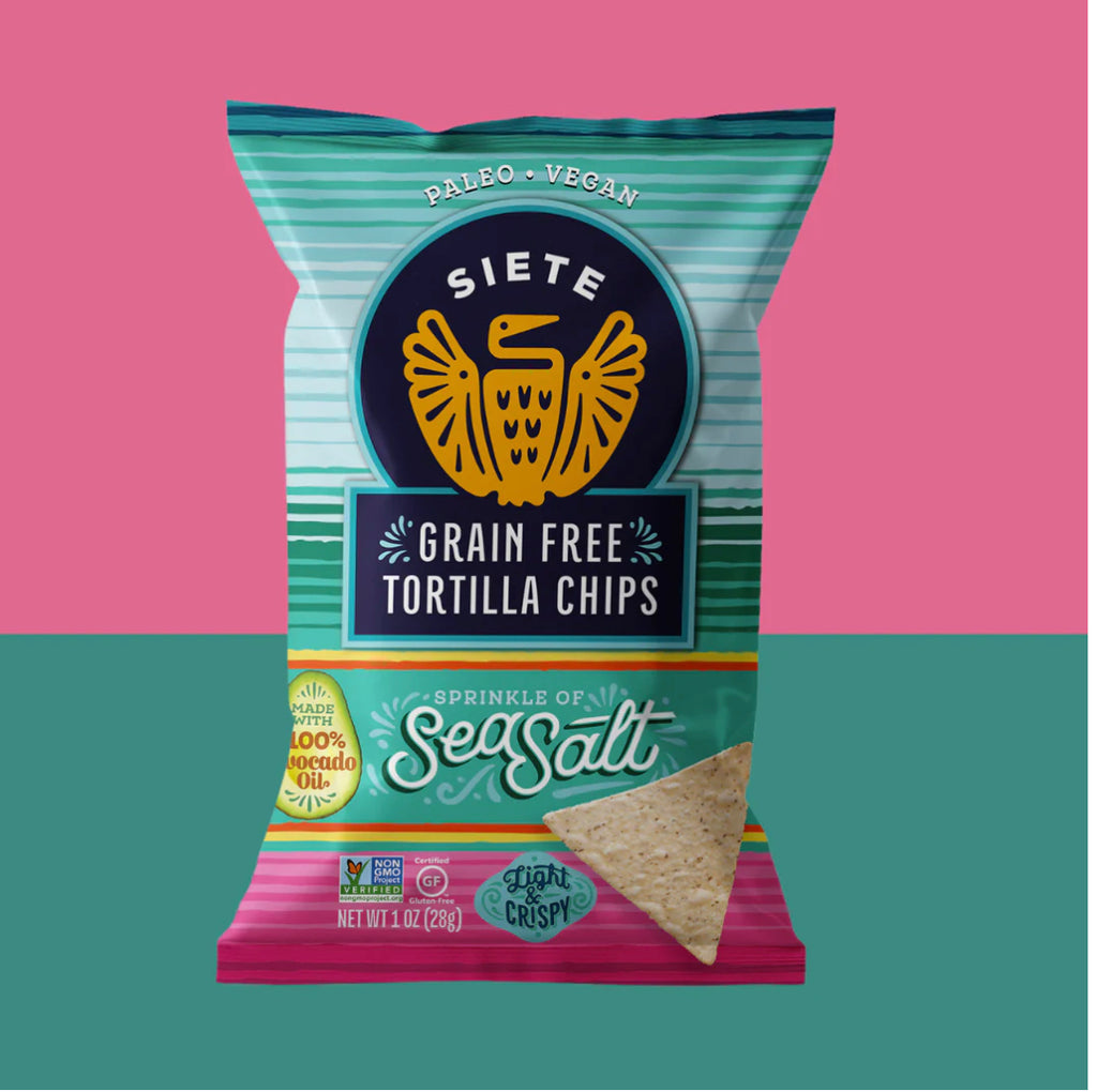Siete grain-free tortilla chips - Elisa’s Love Bites Dessert Atelier